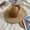 Flower Braided Straw Hat for Women To Travel To the Beach for Vacation, Travel Sun Protection Hat, Beach Hat
