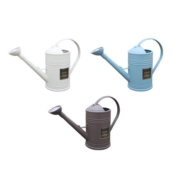 Regadera de Pico Largo, Regadera de Metal para Jardín de 1.8L, Regadera con Cabezal de Aspersor para Plantas de Interior y Exterior, Jardinería Casera