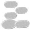 Oval Tray Silicone Molds Epoxy Resin Trinket Container Concrete Jewelry Plate Candle Holder Rolling Tray Molds for Craft
