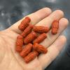 Red Imitation Jade Six-Character Mantra Tube Beads for DIY Jewelry