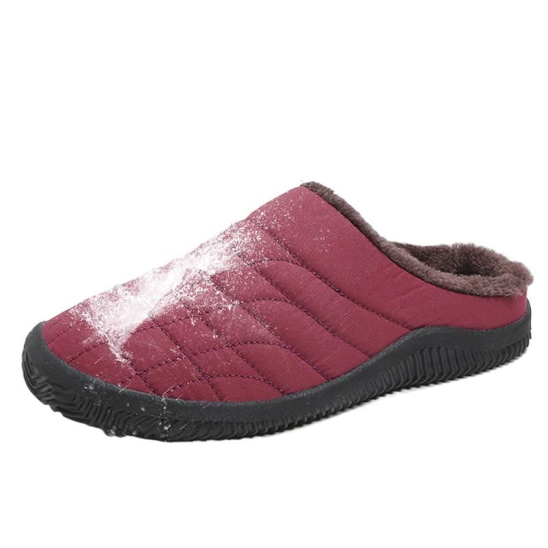 Cotton slippers winter indoor half slippers velvet warm heel-less cotton shoes