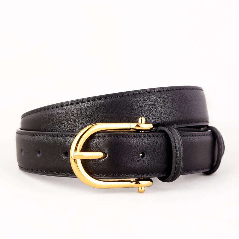 Trendy Twolayer Leather Belt With Pin Closure For Casual Jeans And Dresses StyleA