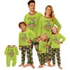 Christmas Printed Parent-child Plush Home Wear Set