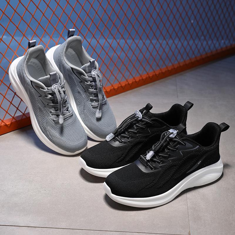 Spring and Autumn Women's Shoes Running Shoes Middle School Students Lightweight Breathable Fly-woven Casual Shoes Couple Shoes Travel Shoes Sports