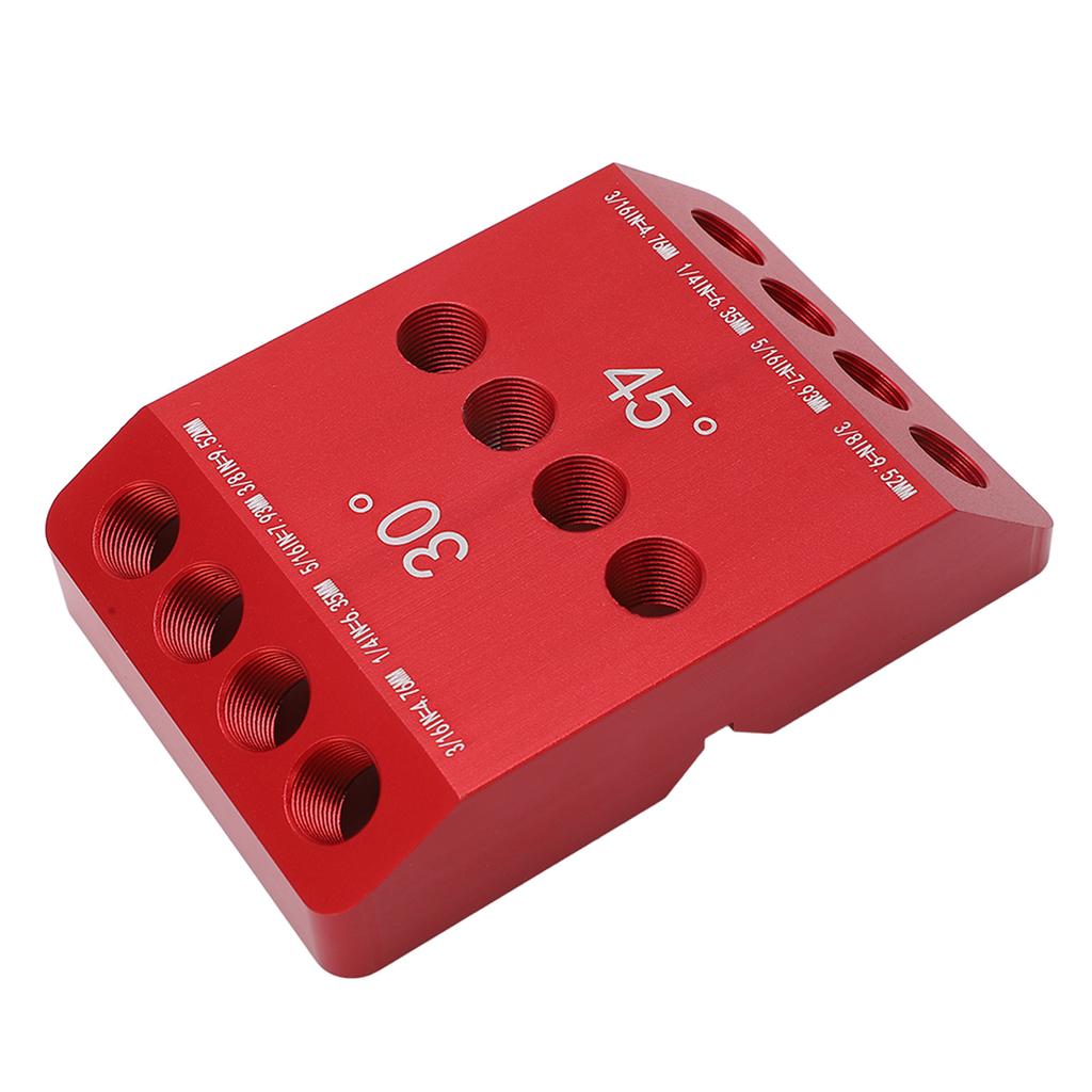 Drill Hole Guide Jig 30 45 90 Degree Angle 4 Sizes Woodworking Locator Building Supplies