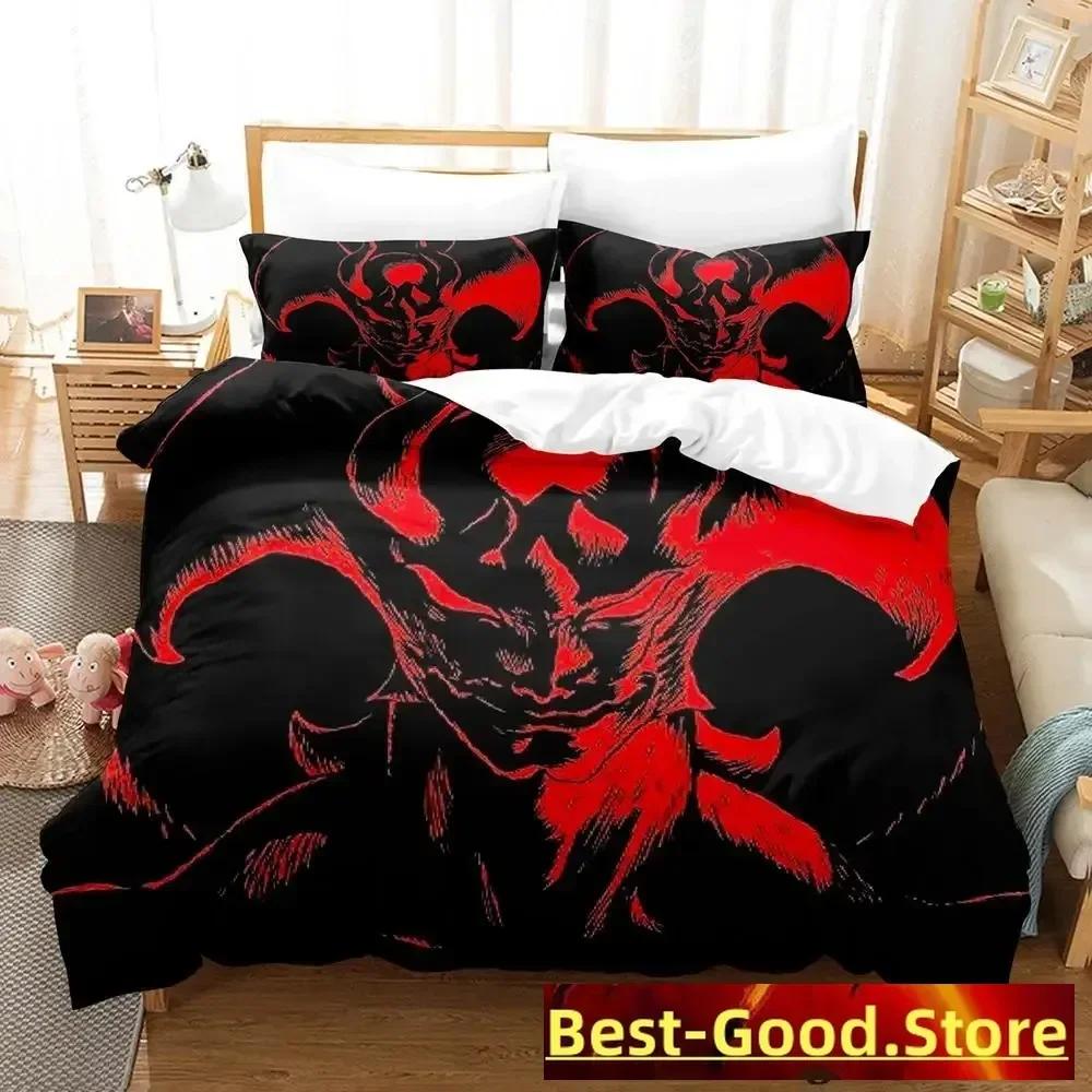 Devilman Anime Parure De Lit Bed Printed Bed Set Duvet Cover Pillowcase Bedding Set Linen Sheet Quilt Cover Full Queen King Size