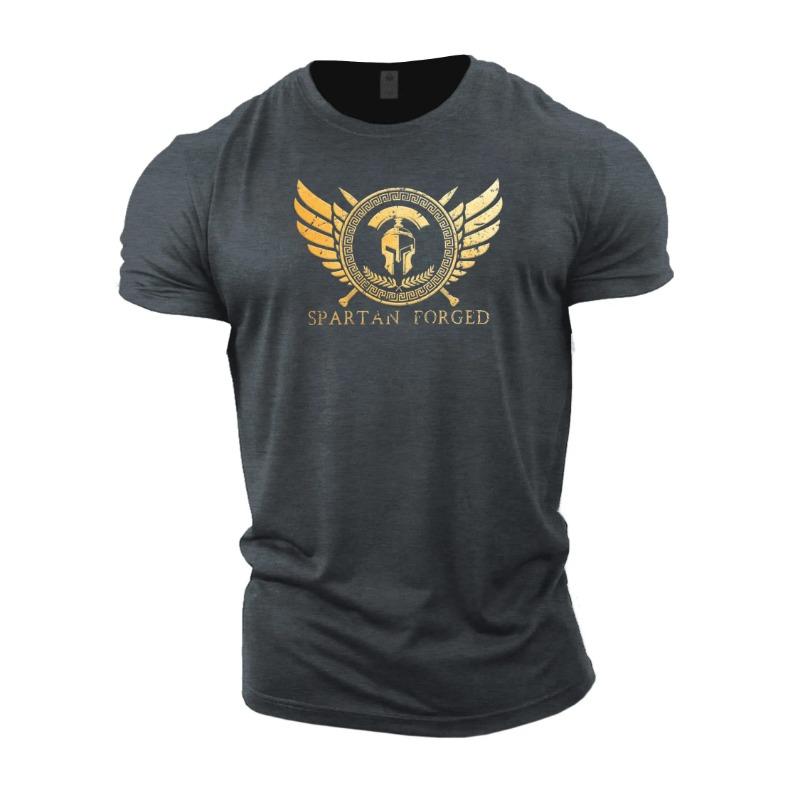 Summer Men's T-Shirt Short Sleeve Tops Spartan Graphics 3d TShirts O-Neck Pullover Oversized Apparel New Casual For Men's Shirts