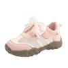 Girls' Sports Shoes Spring/Summer Stain-resistant Soft Sole Breathable Mesh Shoes Cute Bow Casual Shoes