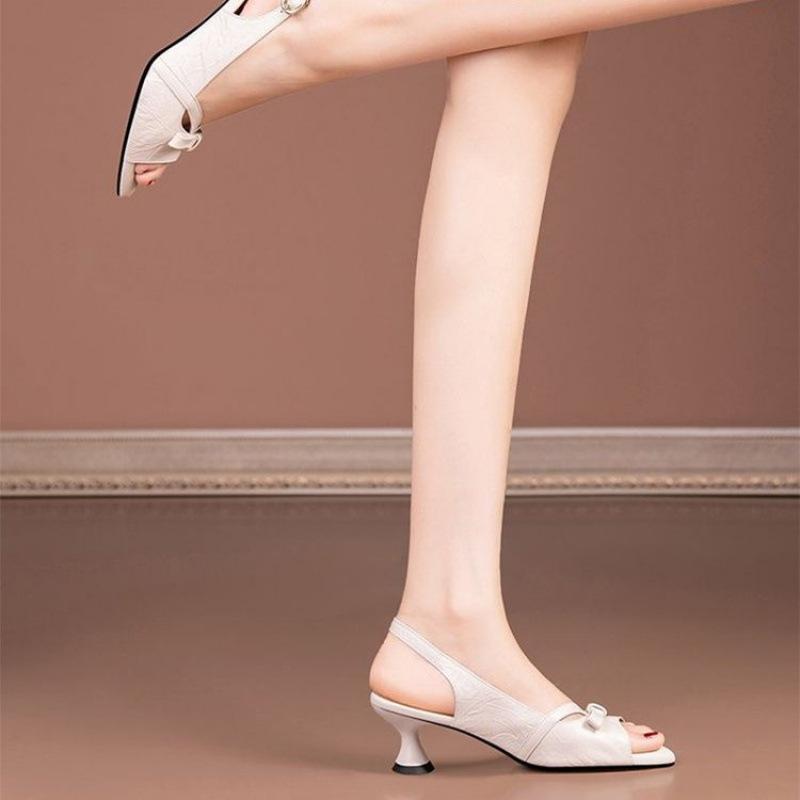 Women's Summer Mid-heel Sandals Fashion Stiletto Sandals
