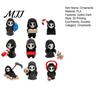 Durable 3D Printed Figures 9Pcs Grim Reaper Figurines, Cool Skull Skeleton Statues, Gothic Dark Halloween Ornaments Decoration for Bedroom Home