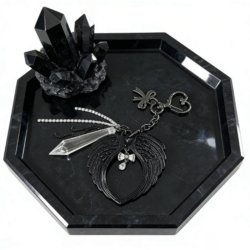 Angel Wing Keychain Ideal For Personalizing Bags Or Keys Stylish Gothic Jewelry For Everyday Carry Or Gift Giving