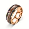 1Pc Fashionable Three-string Design Titanium Steel Ring, Simple and Versatile, Suitable for Daily Wear | As A Gift