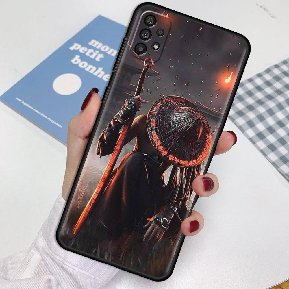 

Чехол для Samsung Galaxy A52 A12 A51 A32 A21s A71 A53 A13 A32 A72 A31 A33 A22 A03 A41 Чехол для телефона Landscape Ink Japan Samurai Art Samsung A52 4G(5G)