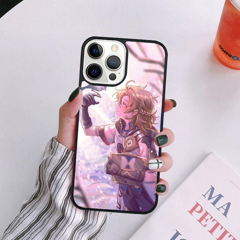 Genshin Impact Albedo Phone Case For iPhone 17 Air 14 13 12 16Pro Max 15 11  Plus Max Cover Shell coque