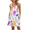 Vibrant White Flowers Green Foliage Dresses Woman Summer Elegant 3D Floral Print Sleeveless Dress Dresses For Girl Party Y2k Top