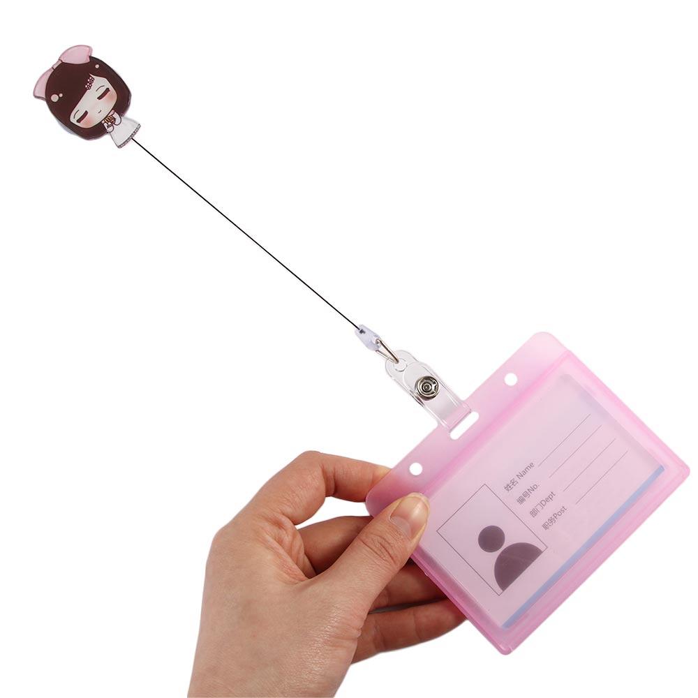 Aluminum Card Holder Clip ID Card ID Badge Holder Nurse Doctor Name Card Holder Retractable Badge