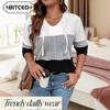 Bluse e Camicie Casual da Donna alla Moda a Manica Lunga con Scollo a O