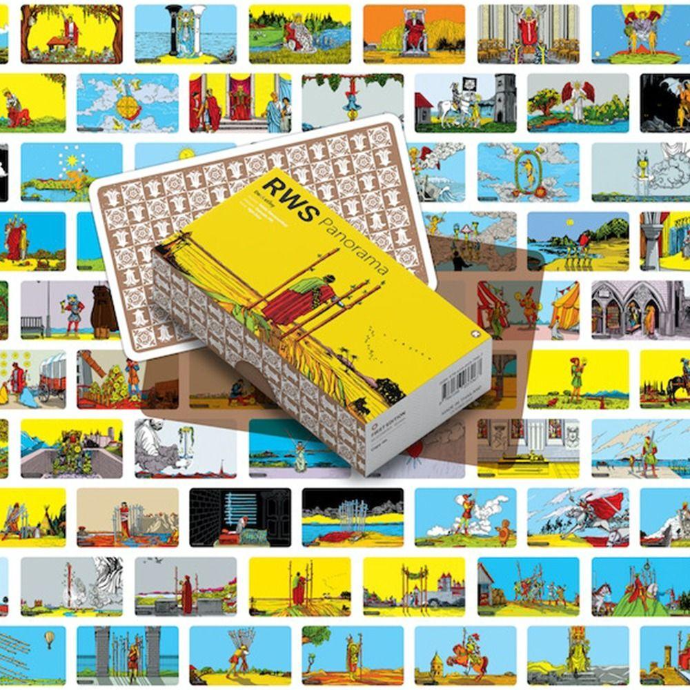 Novo conjunto de cartas de tarô Panorama Rider Waite da RWS, jogo de tabuleiro multijogador para festas, profecia e adivinhação para iniciantes, brinquedo de adivinhação