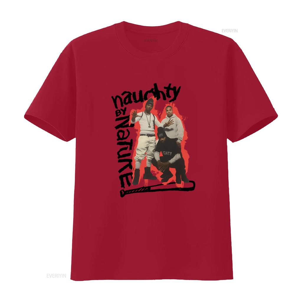 Naughty By Nature Hip Hop Band T Shirt White Available In All Sizes S 5XL JJ3685 Vintage Washed Unisex Top For Everyday Wear