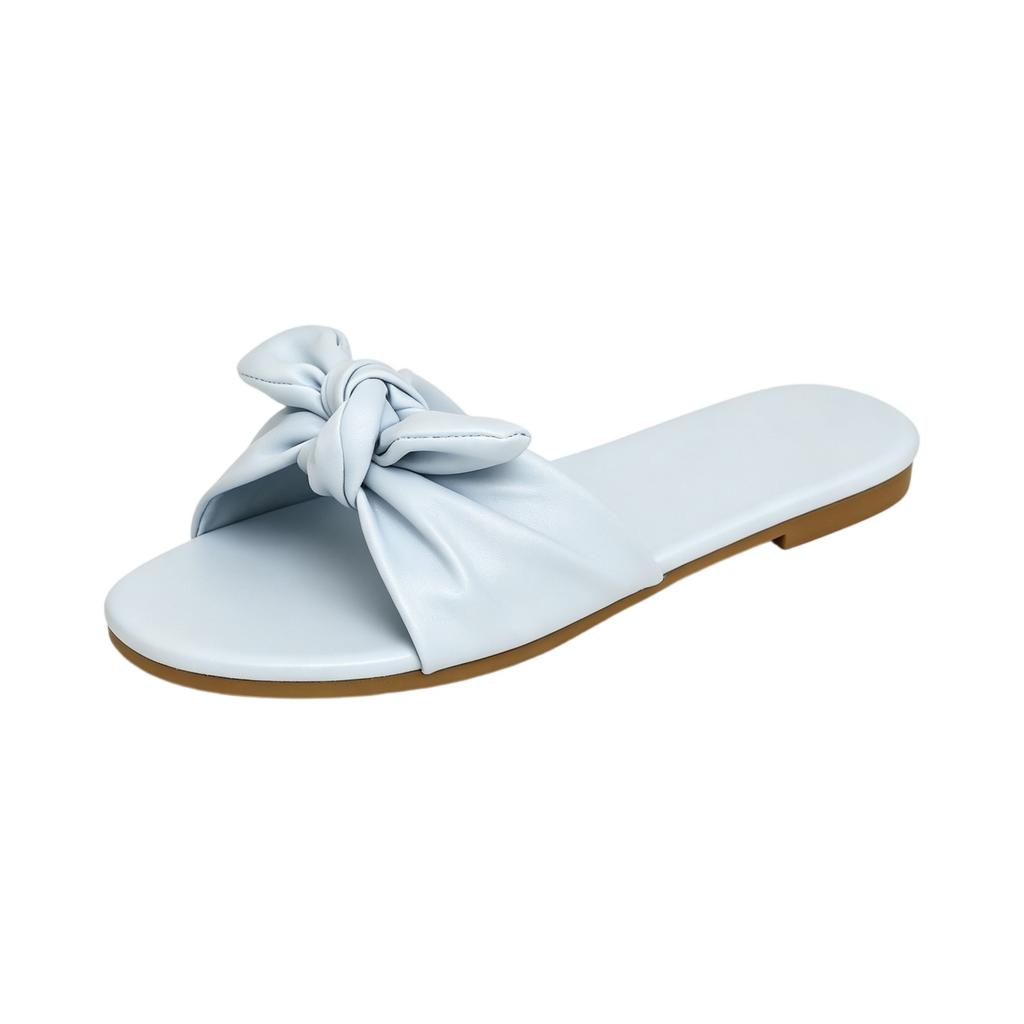 Summer Women's Butterfly Buckle With Cool Slippers