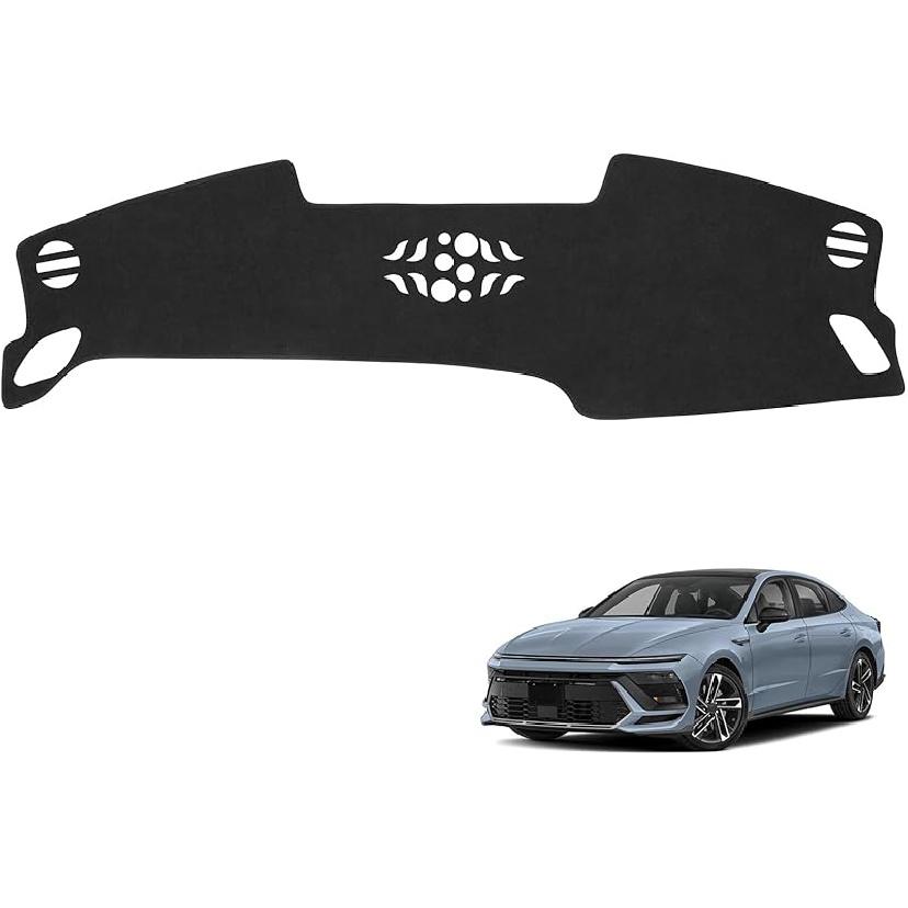 YOJOJOCO Dash Cover For Hyundai Sonata 2014 2013 2012 2011 Accessories Flannel Dashboard Cover Dash Mat Center Console Cover Sunshield Protector Pad