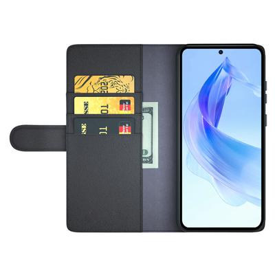 For Honor 90 Lite 5G/X50i 5G Case Genuine Split Leather Phone Cover with Wallet Stand