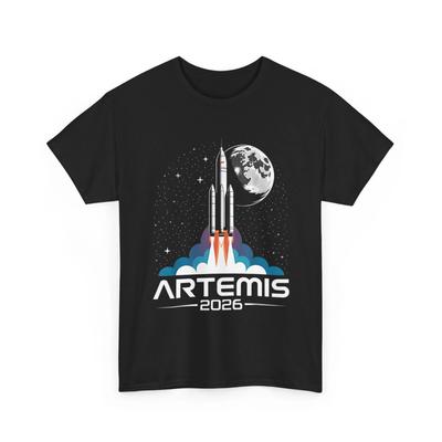 Artemis Shirt, Artemis Launch To The Moon 2026 Space Lovers Shirt
