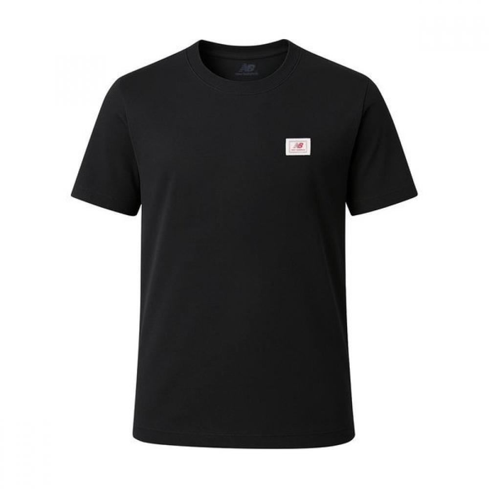 

New Balance Men S ShorT Sleeve T ShirT Black mT53928 Bk MT53928BK:S (measurement95)