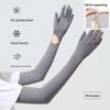 Women Summer Ice Silk Thin Gloves Anti UV Sun Shield Elastic Arm Cover For Driving Cycling Sports Outdoor Wear Gloves