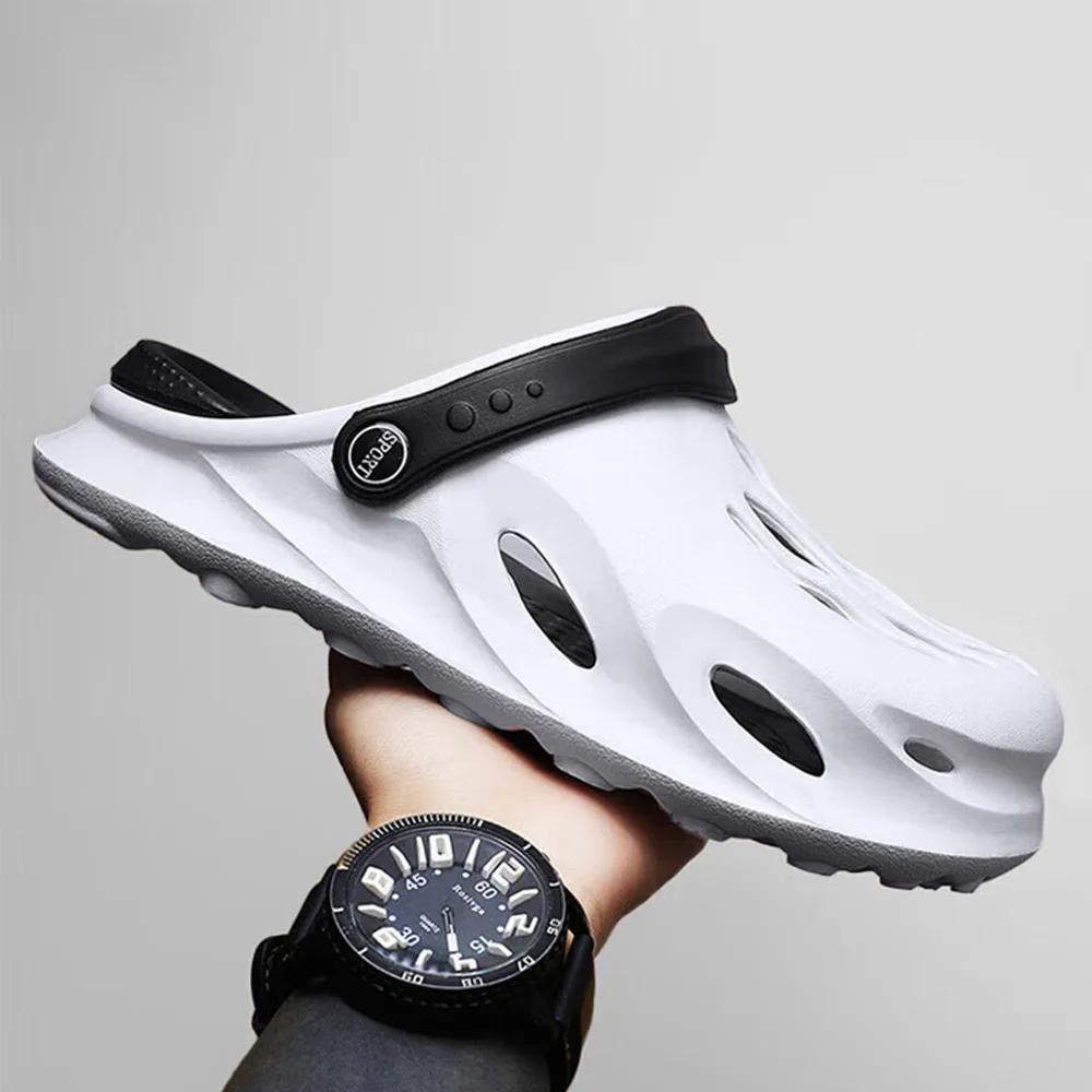 Letní pánská móda Plážové sandály Dřeváky Bačkory Silná podrážka Vodotěsné Protiskluzové Sandály Žabky Protiskluzové Měkké EVA Děrované boty