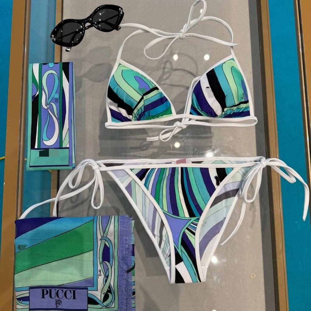 Neuer zweiteiliger geteilter Bikini sexy Badeanzug Damen Schwimm