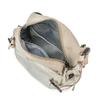 Colorblock Nylon Crossbody Bag with Grid Pattern Front Pocket Casual Sling Purse for Daily Travel