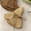 Sun Protection Seaside Sun Hat Large Brim Bow Panama Hat Summer Beach Fisherman Hat