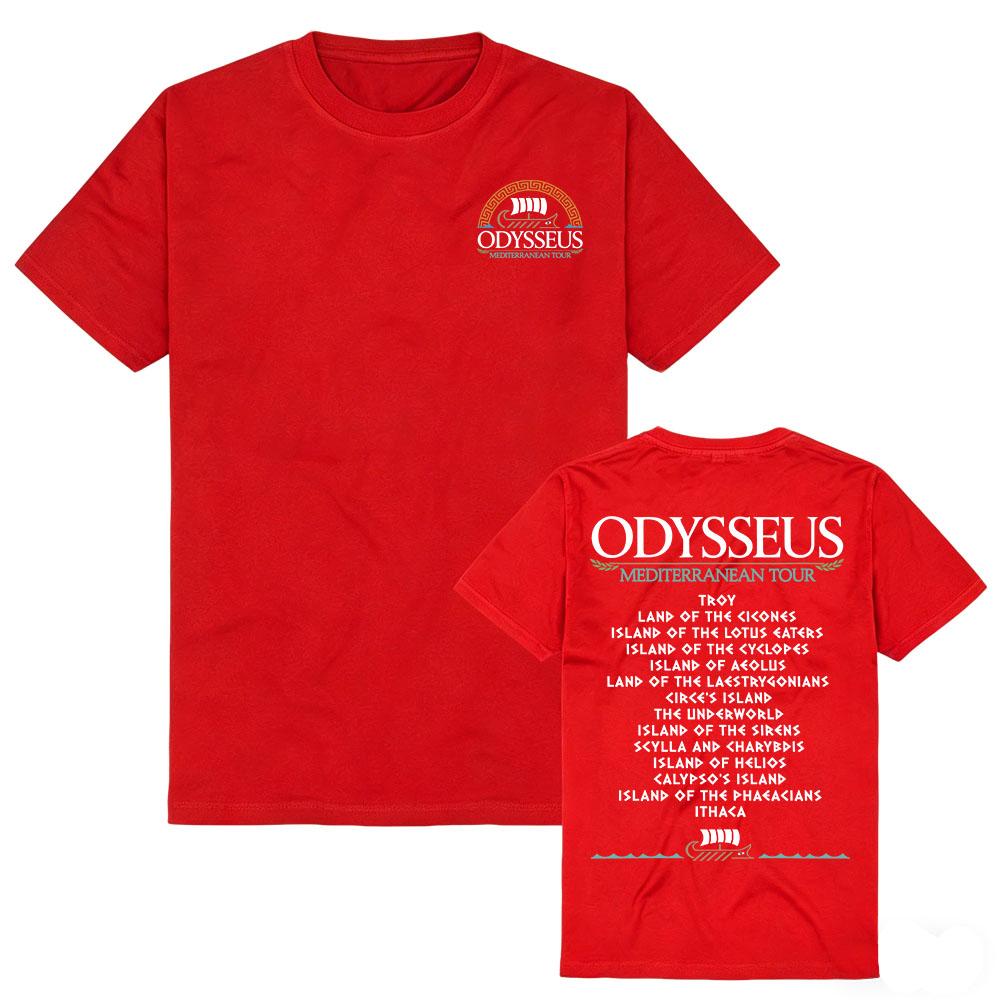 Odysseus The Odyssey T-shirt Unisex Streetwear Cotone Morbido Manica Corta T-shirt Donna Estiva Scollo a O Design Grafico Maglietta Merch