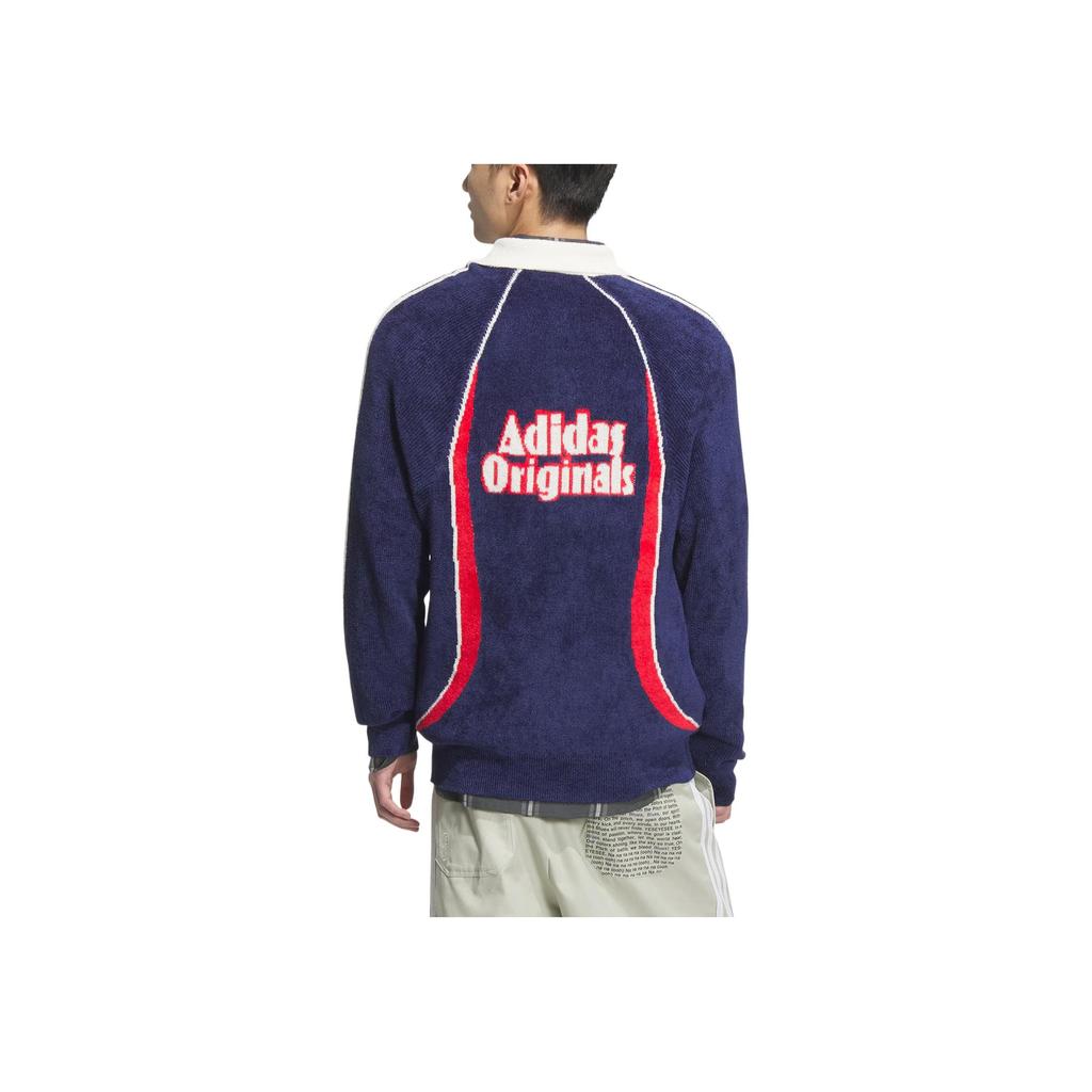 adidas Originale Rs M Pullover Jahr der Schlange Limited Edition Schlichte Mode Bequemer Langarmpullover Herrenpullover Tiefblau JN3795