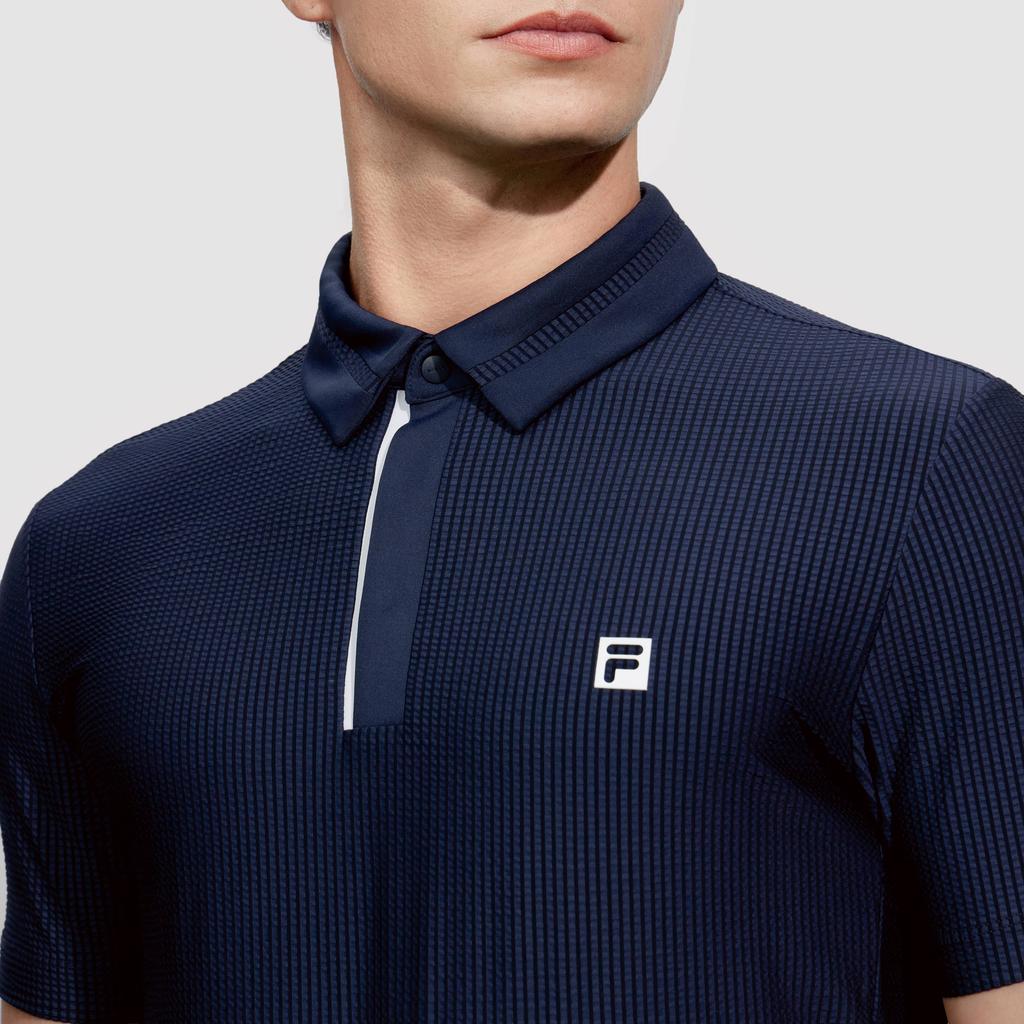 Fila Golf Series Fashion Polo Shirt Men Tops Tidal-Blue A11M425129FDB