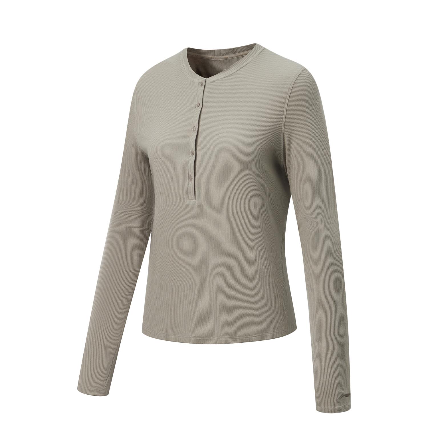 Li-Ning Antibacterial Quick-Dry Cool Fitted Crew Neck T-Shirt Women tops ATLW096-6 S