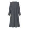 Autumn Winter Women's Loose Large Knitted Lace Loose Large Size Casual Dress