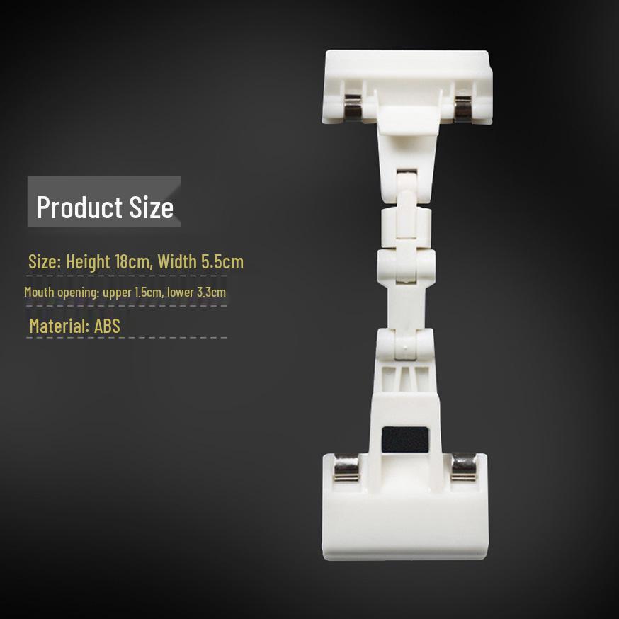 Doppelköpfiger Regaletikettenclip für Preisschilder in Supermärkten