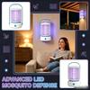 Lâmpada Elétrica Mata-Mosquitos Portátil LED Armadilha de Insetos Zapper de Insetos com Gaiola Protetora e Alça para Uso Interno e Externo