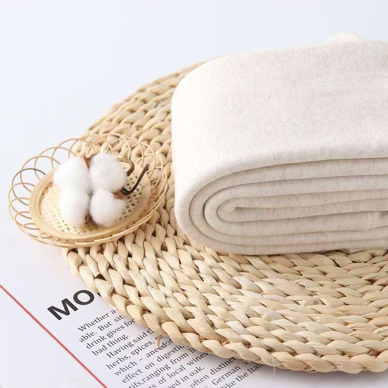 Women's Fleece-Lined Ribbed Cotton Stripe Leggings: Thick High-Waisted Pantyhose for Autumn/Winter, Slimming & Warm.