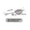 Teapot Handle Matcha Sifter Very Fine Mesh Easy To Clean Fine Mesh Strainer Stainless Steel Rust-Proof Food Sifters for Kitchen