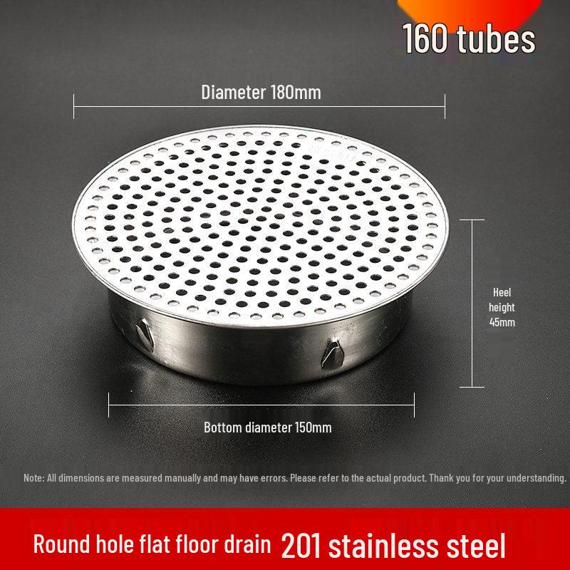 304 Stainless Steel Anti-Clogging Mesh Drain Cover for 75mm Balcony Rooftop Pipes