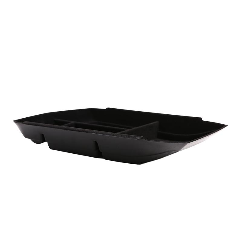 For Cadillac XT5 2016- XT6 -23 ABS Flocked Car Center Console Bottom Organizer Storage Box Storage Tray Car Accessories