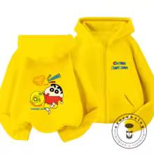 Popular Zipper Hoodie Kawaii Cartoon Print Autumn Trendy Children Wear Crayon Shin Chan 3 14 Years