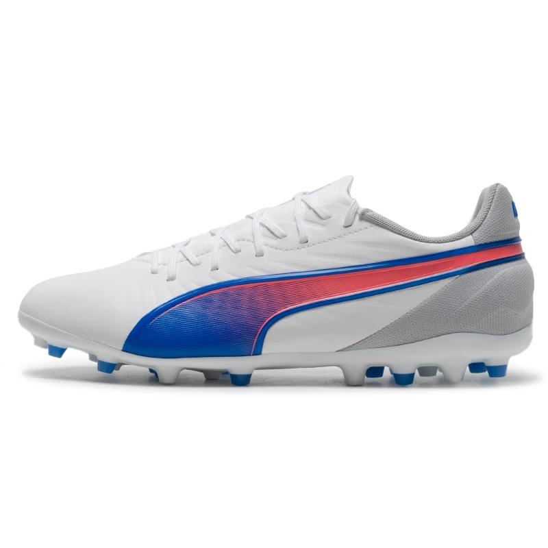 PUMA King Match MG Formula White Bluemazing Flat Light Gray Men s 107878-02 EU 43