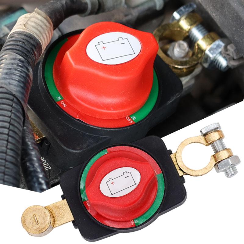 Car Battery Positive Pole Disconnect Universal Switch Corrosion-Resistant for Sedans SUVs Commercial Vehicles 12V-48V Accessorie