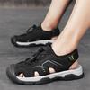 Fashion 2025 Summer Sandals Men Beach Slippers Genuine Leather Man Sandals Fashion Walking Shoes Male Plus Size 38-46