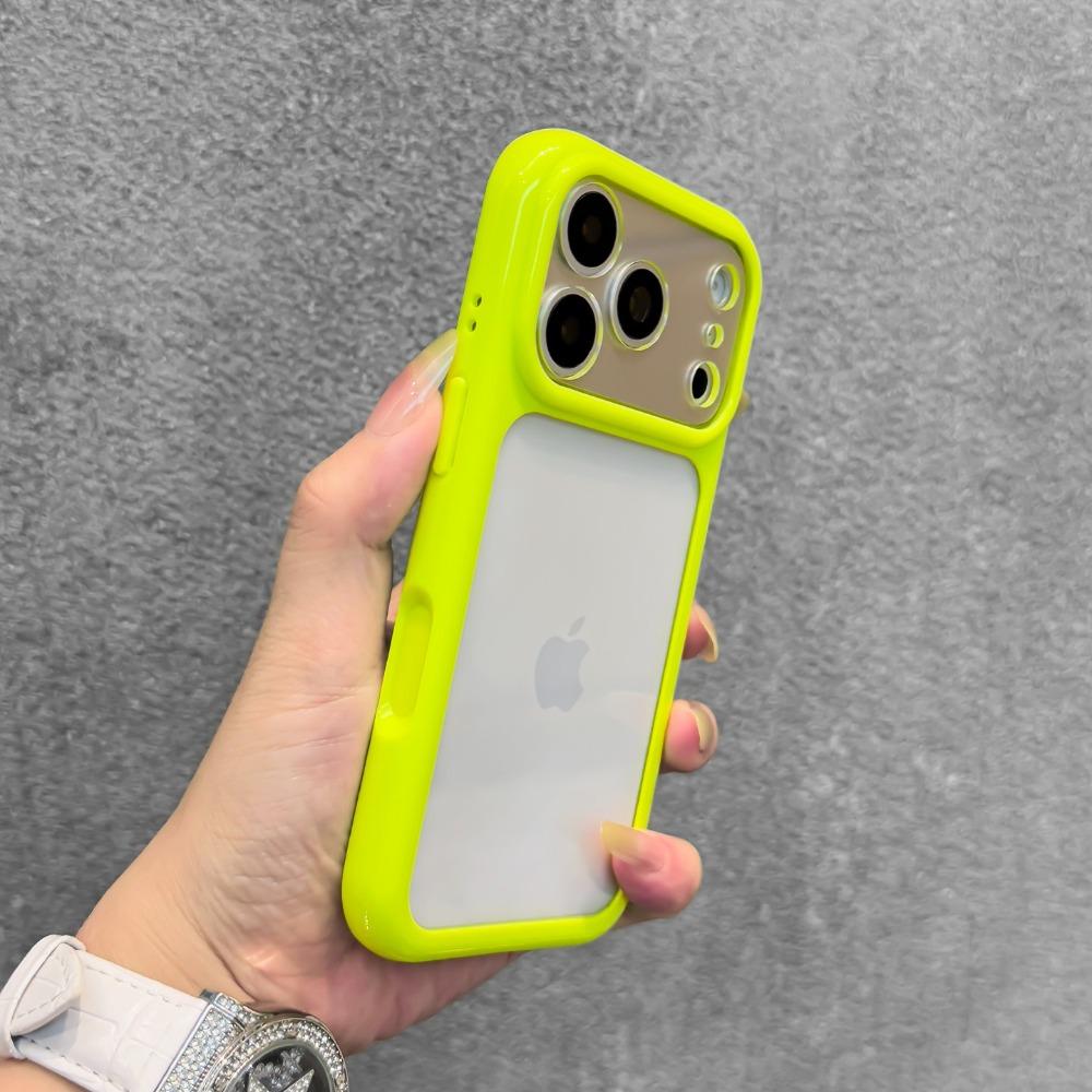 Turn to 17 Transparent Candy Color Frame DIY Phone Case For iPhone 17 Pro Max Air 11 13 14 12 15 Pro 16 Plus Acrylic Back Cover