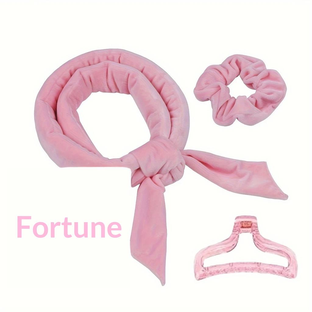TikTok Heißverkauf Hitzefreier Lockenstab Stirnband Über Nacht Ohne Hitze Große Welle Fauler Haarwickler Set LED Scrunchies Clips